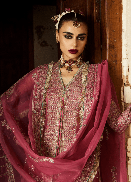 Alternative view of Hussain Rehar Marjani Latest Weeding Collection 2025