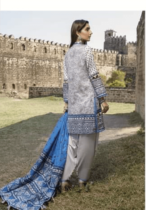 Alternative view of FORMAL WEAR PRINTED LAWN SUIT