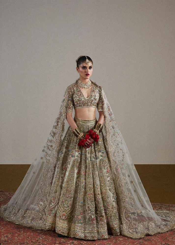Luxury Party Wear Lehenga – Heavy Handmade Work & Custom Size Stitching USA