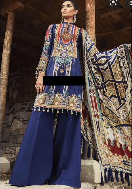 Alternative view of MARIA B EMBROIDERED 2 PCS LILEN COLLECTION