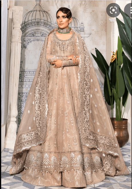 Maria B MBROIDERED – Nude Pink (BD-2406) LATEST COLLECTION 2024