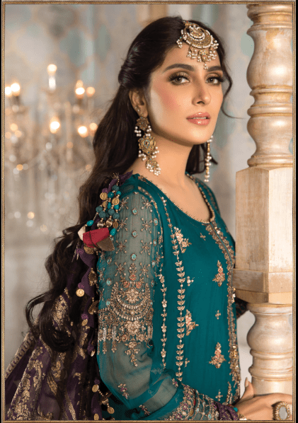 Alternative view of MARIA B PARTY WEAR  STICHED 48 SIZE SALWAR KAMEEZ DRESS