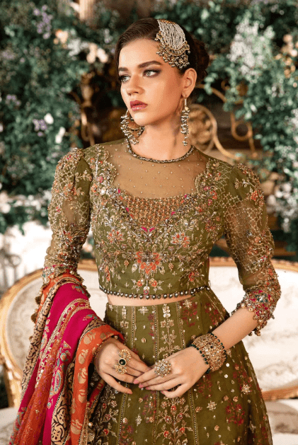 Alternative view of Maria B Embroidered BD2906 Latest Weeding Collection 2024
