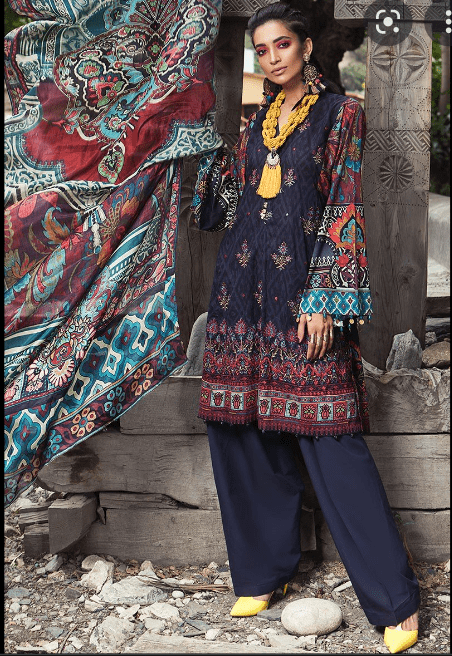 Alternative view of MARIA B EMBROIDERED 2 PCS LILEN COLLECTION 2