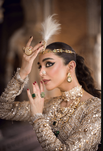 Alternative view of Mohsin Naveed Ranjha Moti Latest LEHANGA Collection 2024