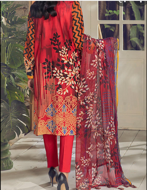 Alternative view of luxury embroidered lawn collection 2022