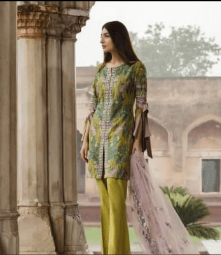 Alternative view of SWISS EMBROIDERED LAWN STICHED LATEST COLLECTION