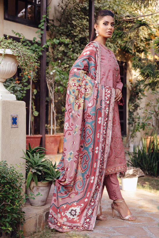 Alternative view of WINTER LEATHER PEACH FABRIC SALWAR KAMEEZ LATEST WINTER COLLECTION 3