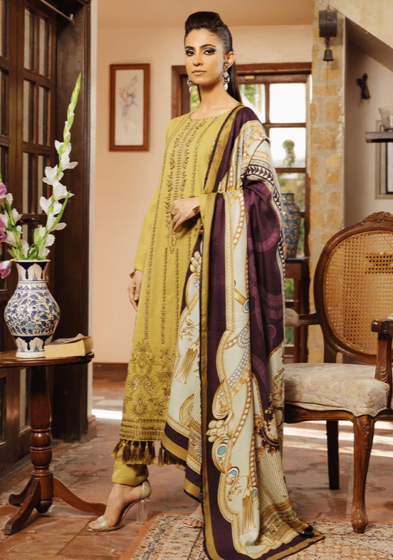 Alternative view of WINTER LEATHER PEACH FABRIC SALWAR KAMEEZ LATEST WINTER COLLECTION 4