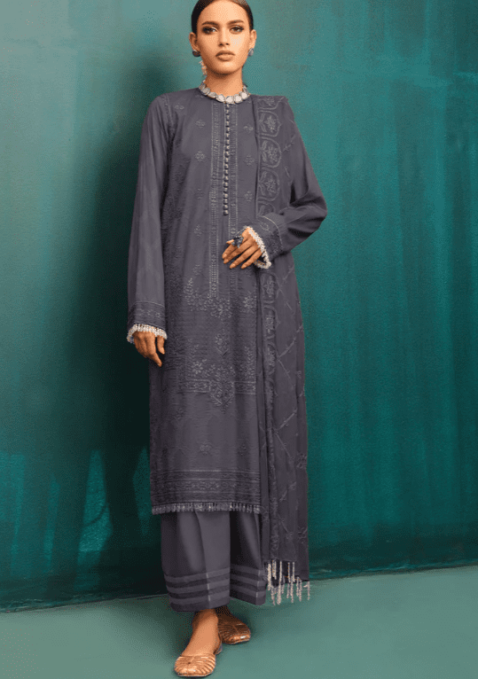 Party Wear Jaquard Embroidered Stiched suit Latest Collection 9