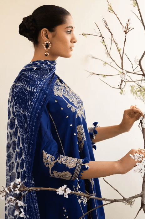 Alternative view of Sana Safinaz M232-016B-CJ Lawn Collection 2023