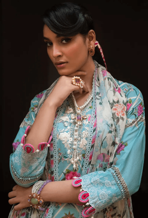 Alternative view of Sana Safinaz M232-004A-CI Lawn Collection 2023