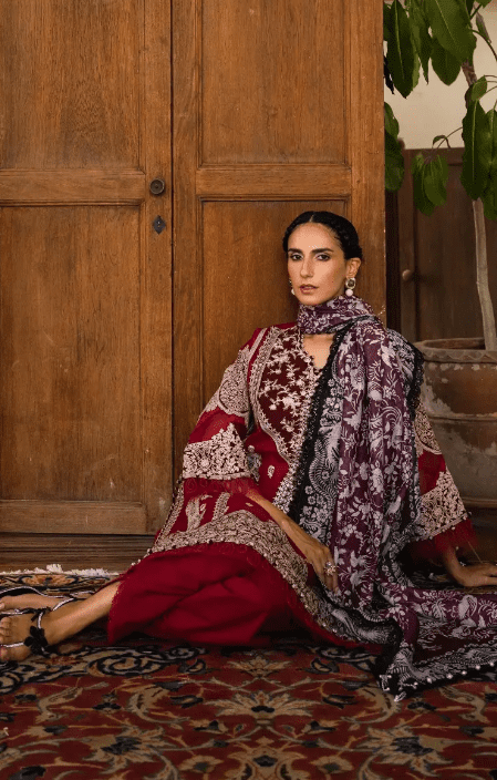 Alternative view of Sana Safinaz M232-003A-CV Lawn Collection 2023