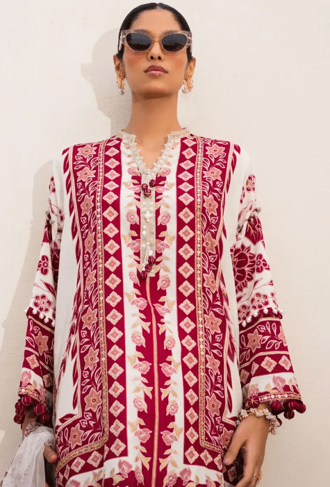 Alternative view of Sana Safinaz M232-002A-CW Lawn Collection 2023