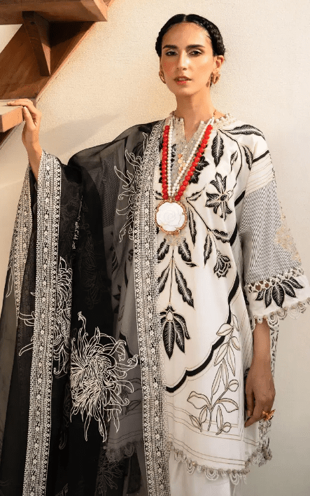 Alternative view of Sana Safinaz M232-001A-CG Lawn Collection 2023