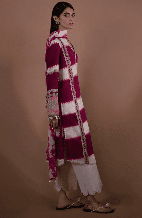 Alternative view of Sana Safinaz H231-004A-BI Lawn Collection 2023