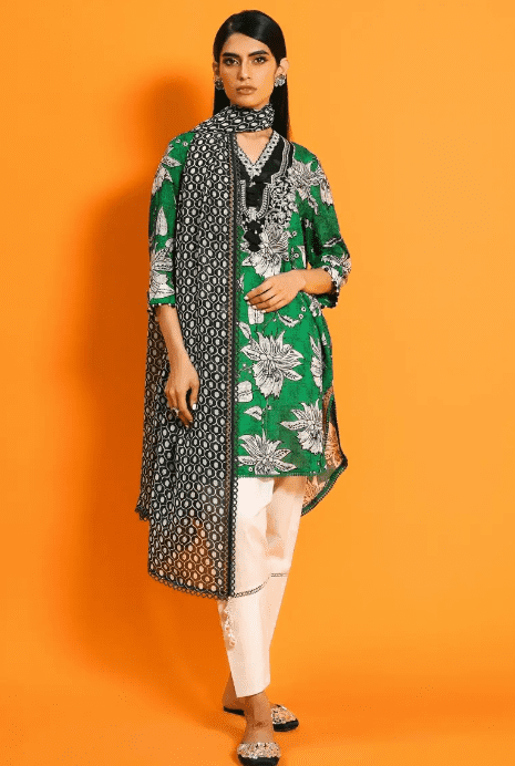 Sana Safinaz H231-027A-BI Lawn Collection 2023
