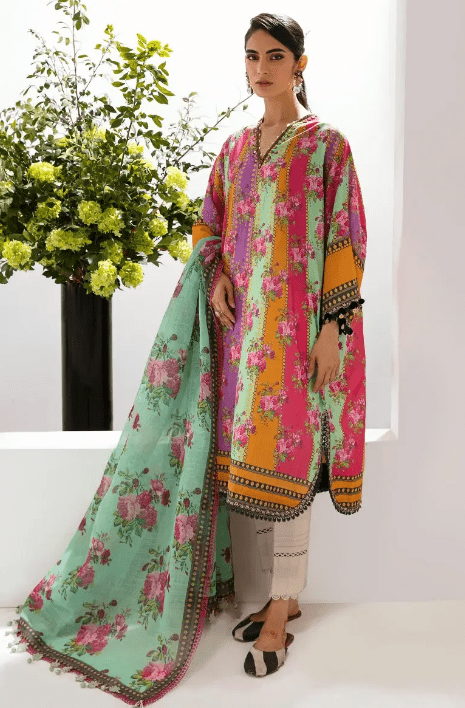 Alternative view of Sana Safinaz H231-024A-CG Lawn Collection 2023