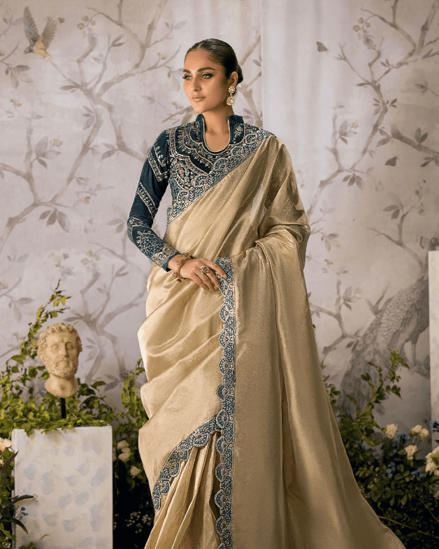 Velvet Gold Wedding Collection Saree 2023