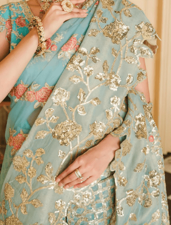 Alternative view of Chiffon Embroidered sk-003 Saree Collection 2023