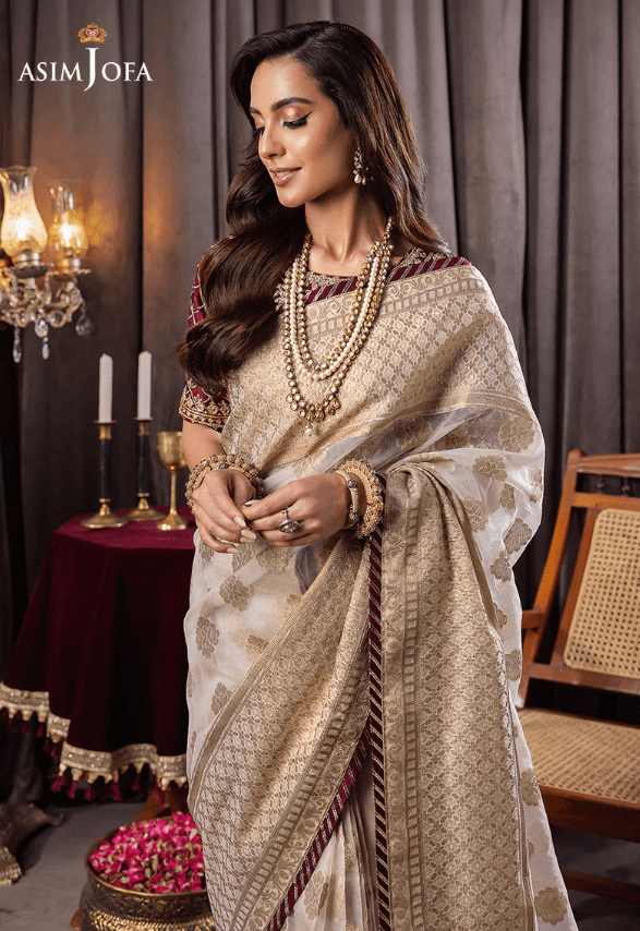 Alternative view of Ready To Wear 01 Orgnaza Saree Latest Collection 2023