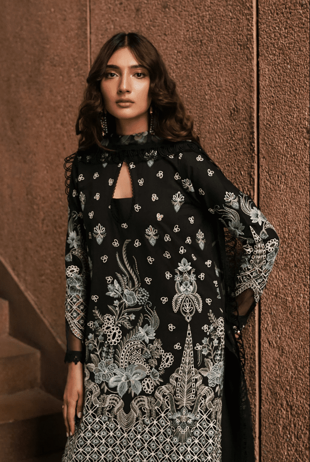 Alternative view of Lawn Chikankari Caviar-’24 Latest Collection 2024