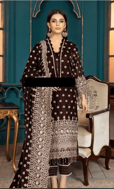 MAKHMAL VELVET 2 PCS EMBROIDERED COLLECTION 2022