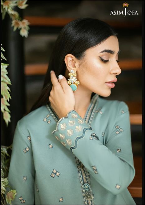 Alternative view of Asim Jofa ajpe-05 Stitched Embroidered Suit Latest Collection 2023