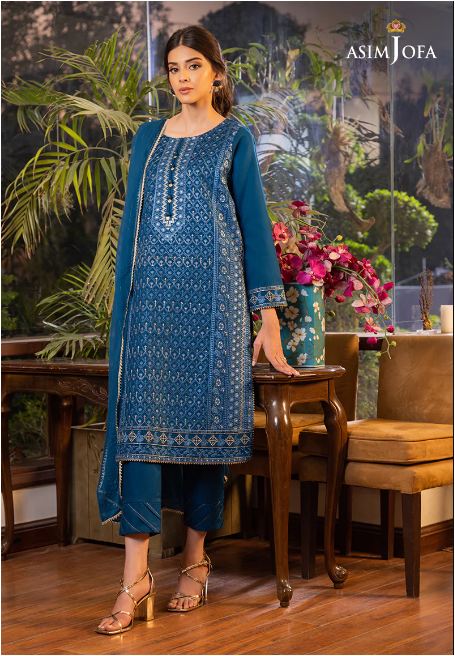 Asim Jofa ajpe-07 Stitched Embroidered Suit Latest Collection 2023