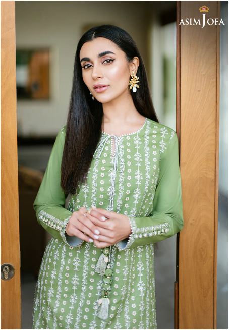 Alternative view of Asim Jofa ajpe-08 Embroidered Stitched Suit Latest Collection 2023