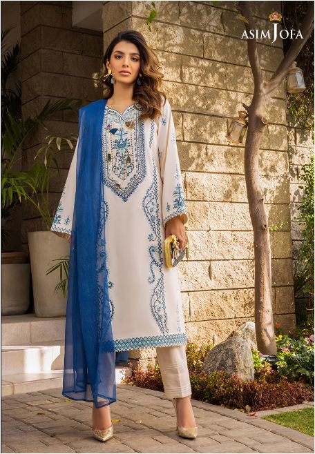 Asim jofa ajpe-09 Stitched Embroidered Suit Latest Collection 2023