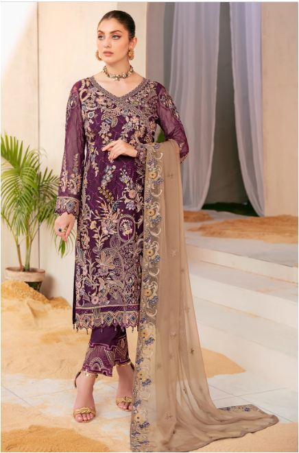 RAMSHA F-2206 STITCHED CHIFFON COLLECTION 2023