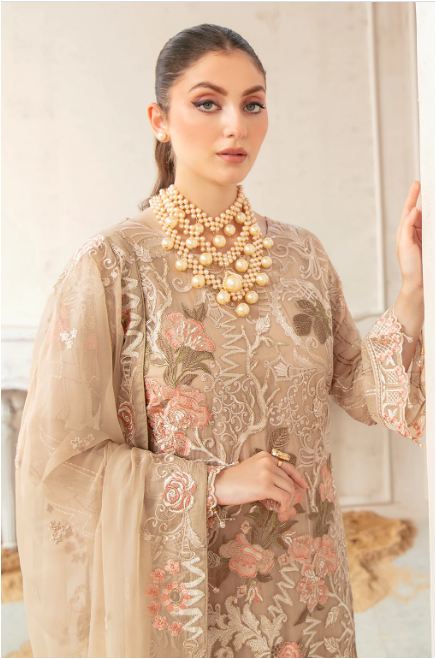 Alternative view of RAMSHA F-2209 STITCHED CHIFFON COLLECTION 2023