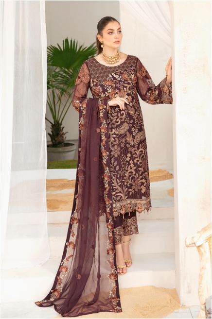 RAMSHA F-2211 STITCHED CHIFFON COLLECTION 2023
