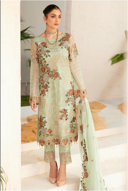 RAMSHA F-2212 STITCHED CHIFFON COLLECTION 2023