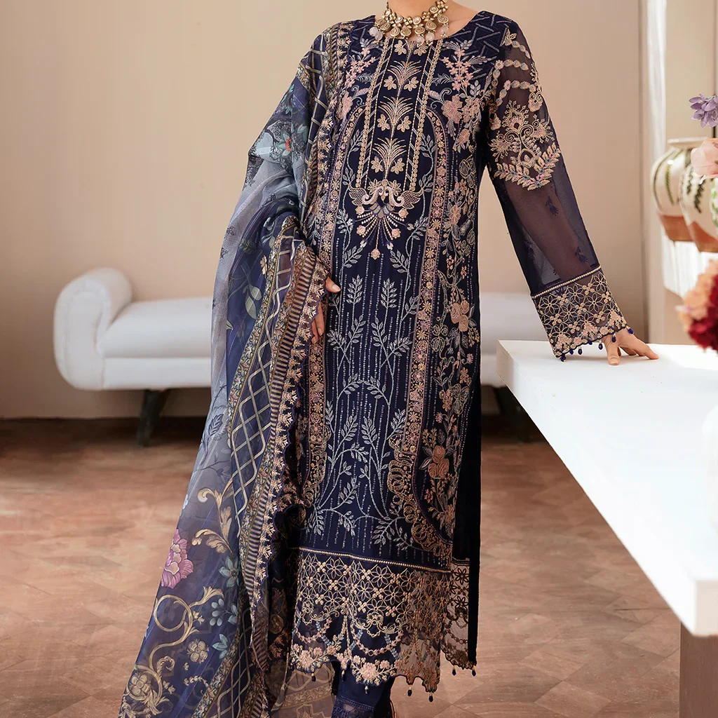 Blue Chiffon Shalwar Kameez – Elegant & Breezy Outfits for 2025