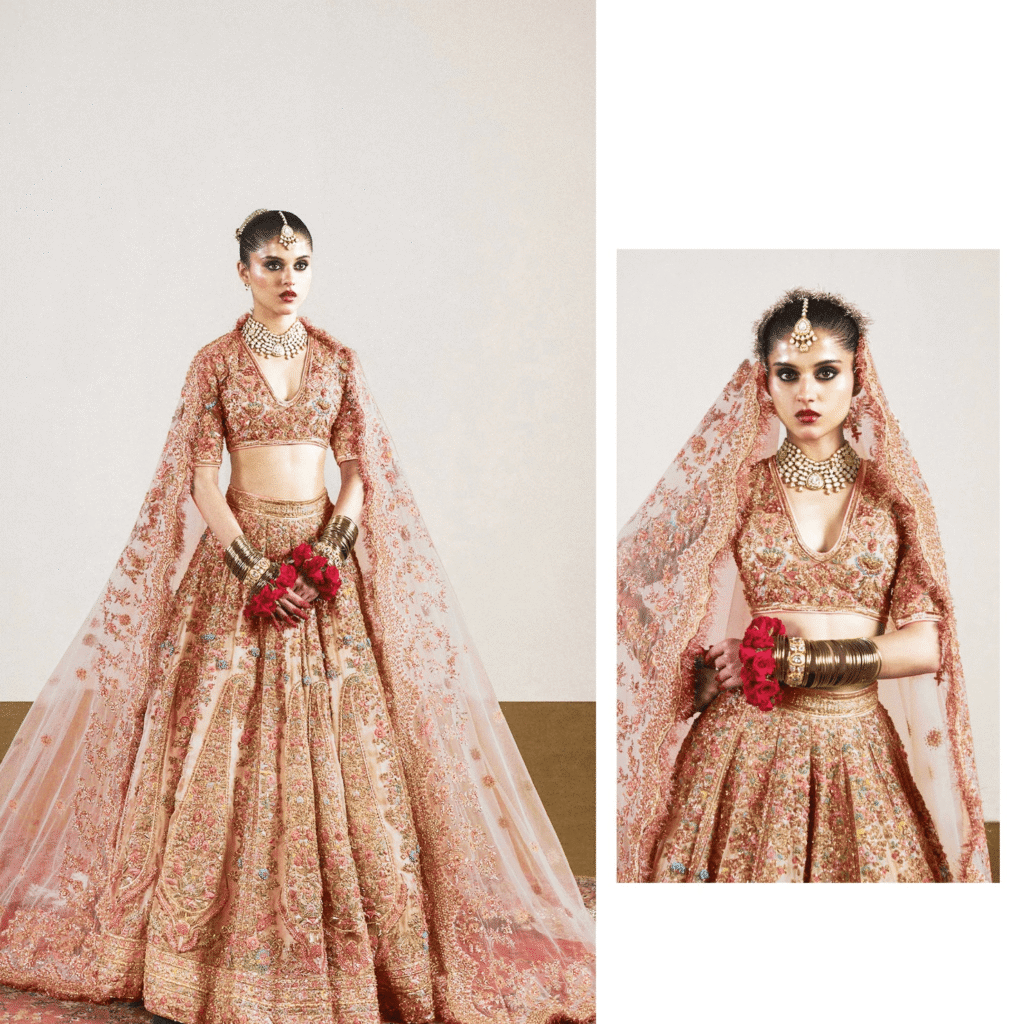 Dusty Pink Bridal Lehenga for Wedding | USA Exclusive Collection