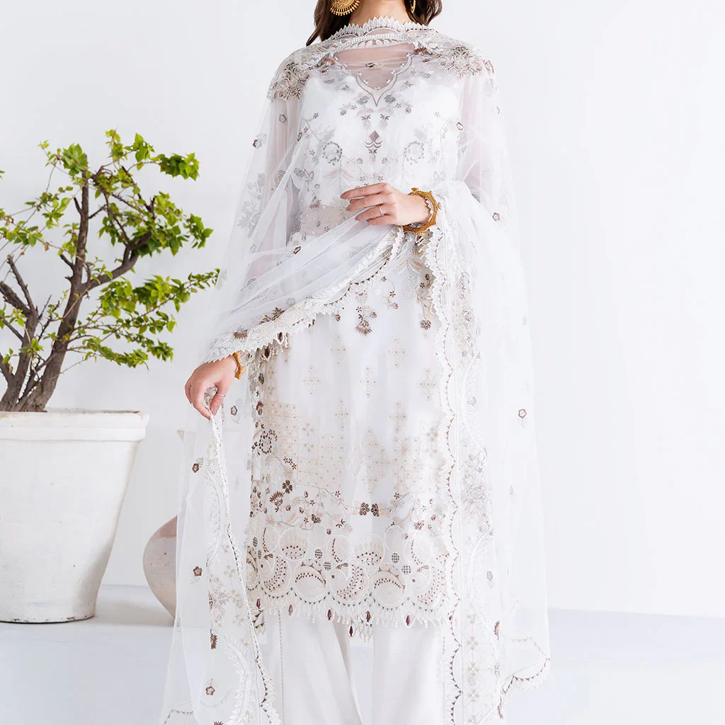 Elegant Chiffon Collection USA by Salai Karai SK-006-Premium Pakistani Fashion