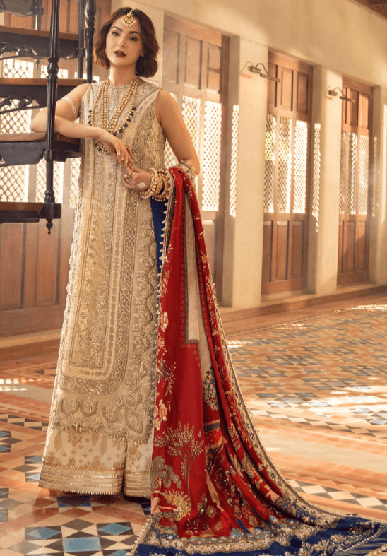 Alternative view of Crimson Party Wear stitched Archives 2024