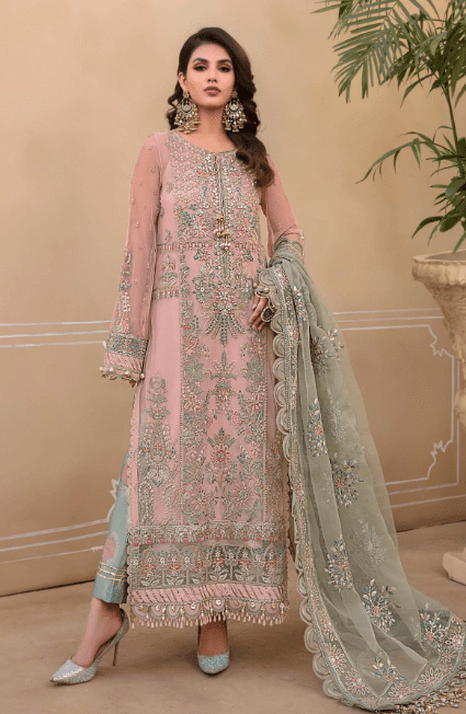 Maria B Sea Green BD-2607 Stitched embroidered Dress Latest Collection 2023
