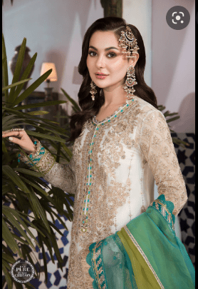 Alternative view of MARIA B MPC-21-107-Cream and Ferozi