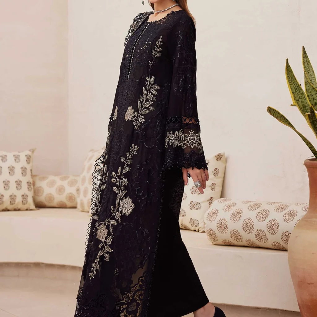 Alternative view of Maria B Eid Lawn 25-01 | 3 Piece Embroidered Lawn Suit – Salai Karai USA