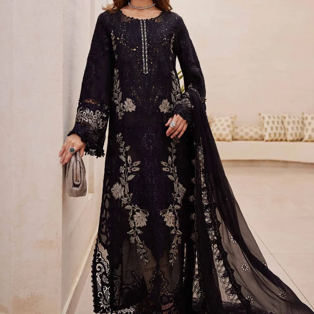 Maria B Eid Lawn 25-01 | 3 Piece Embroidered Lawn Suit – Salai Karai USA