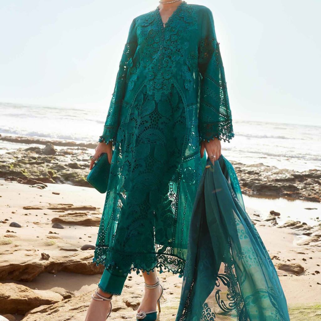 Maria B Eid Lawn 25-05 Organza Lawn Suit | Salai Karai USA