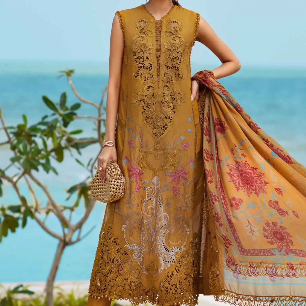 Maria B EID LAWN-25-06 | Stitched Lawn Suit – Salai Karai USA