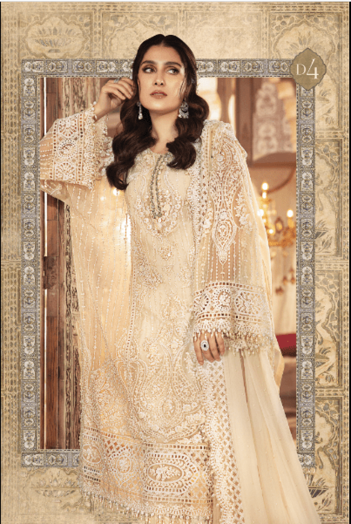 MARIA B OFF WHITE DRESS - Salai Karai