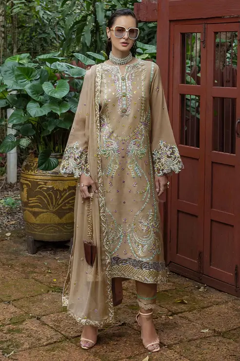 Mushq Ardena Pastel Dress – Luxury Embroidered Collection USA