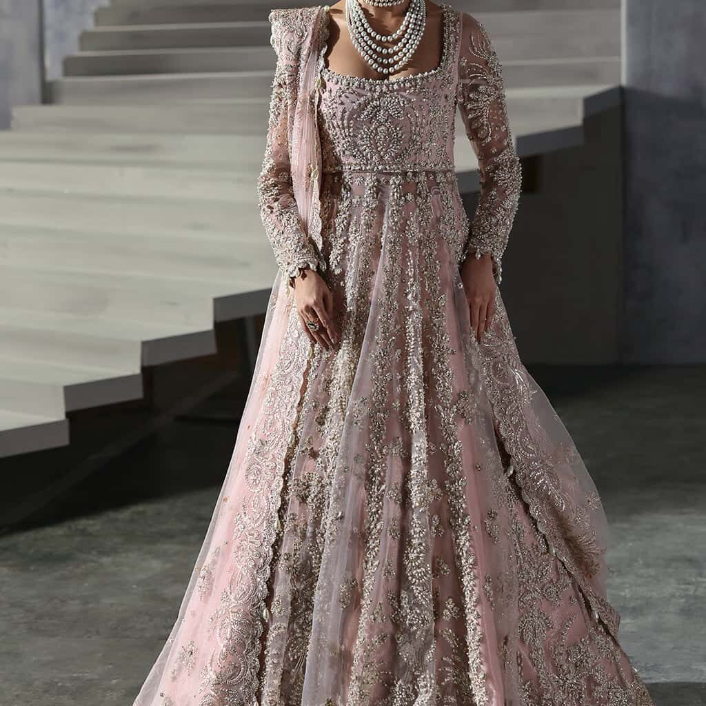 Shop Stunning Pakistani Pink Bridal Dress in USA – Exclusive Designs by Salai Karai