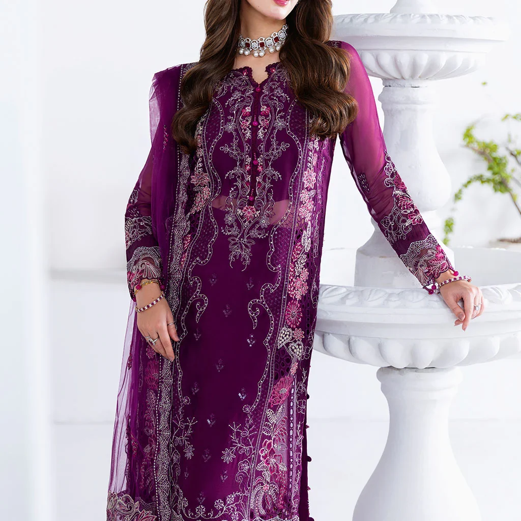 Alternative view of Salai Karai Chiffon Dress SK-007 – Timeless Style USA