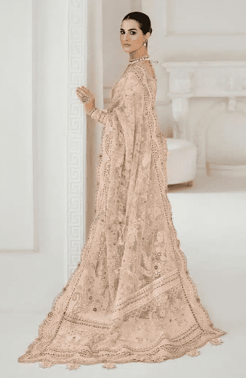 Alternative view of Net Embroidered 201 Saree Latest Collection 2023